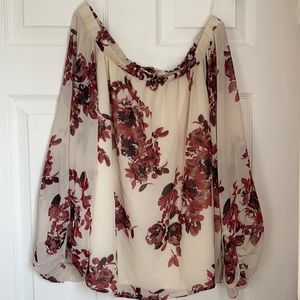 VICI Wherever You Go Floral Off Shoulder Top